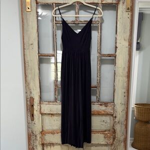 Silence + Noise Black Jumpsuit Sleeveless V-Neck Cocktail